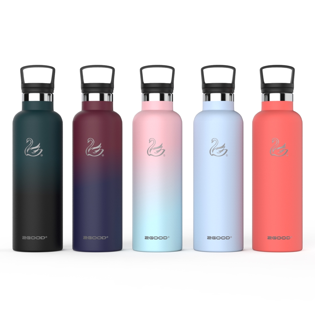 Bình giữ nhiệt 2GOOD Standard Mouth SM-02 621ml Handle Lid (Cotton Candy)