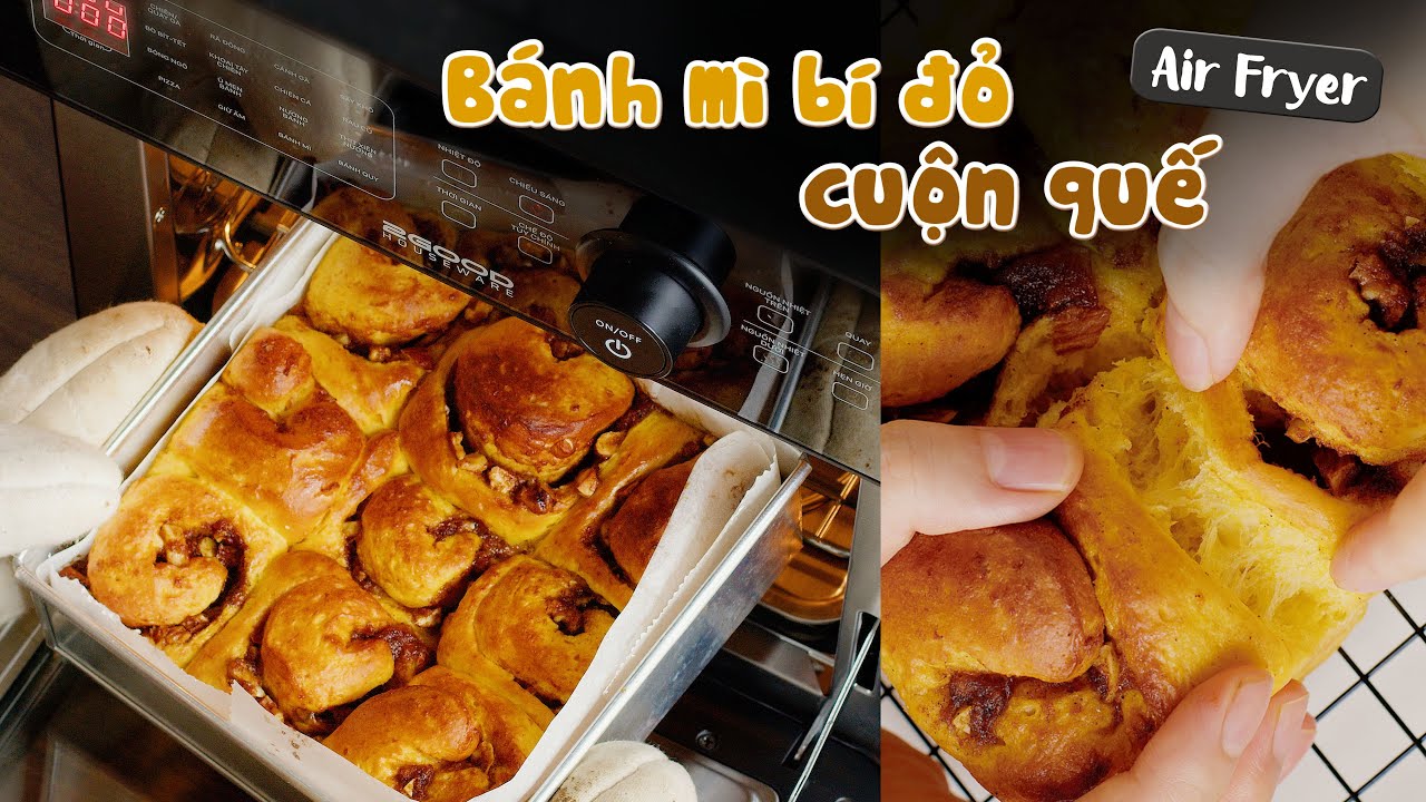 Bánh Mì Bí Đỏ Cuộn Quế - Nồi S20