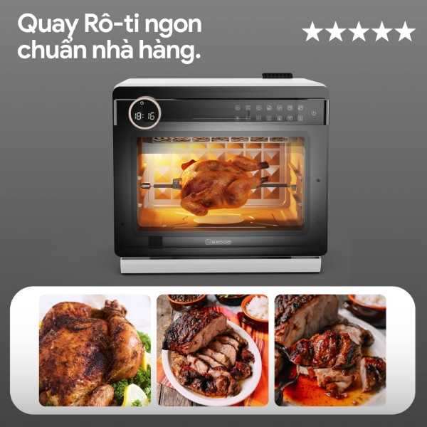 Nồi Chiên Không Dầu Kèm Hấp 2GOOD S100 (20 Lít) Tặng Combo Quà 2026 - FREE SHIPPING TOÀN QUỐC